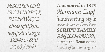 ITC Zapf Chancery Font Poster 3